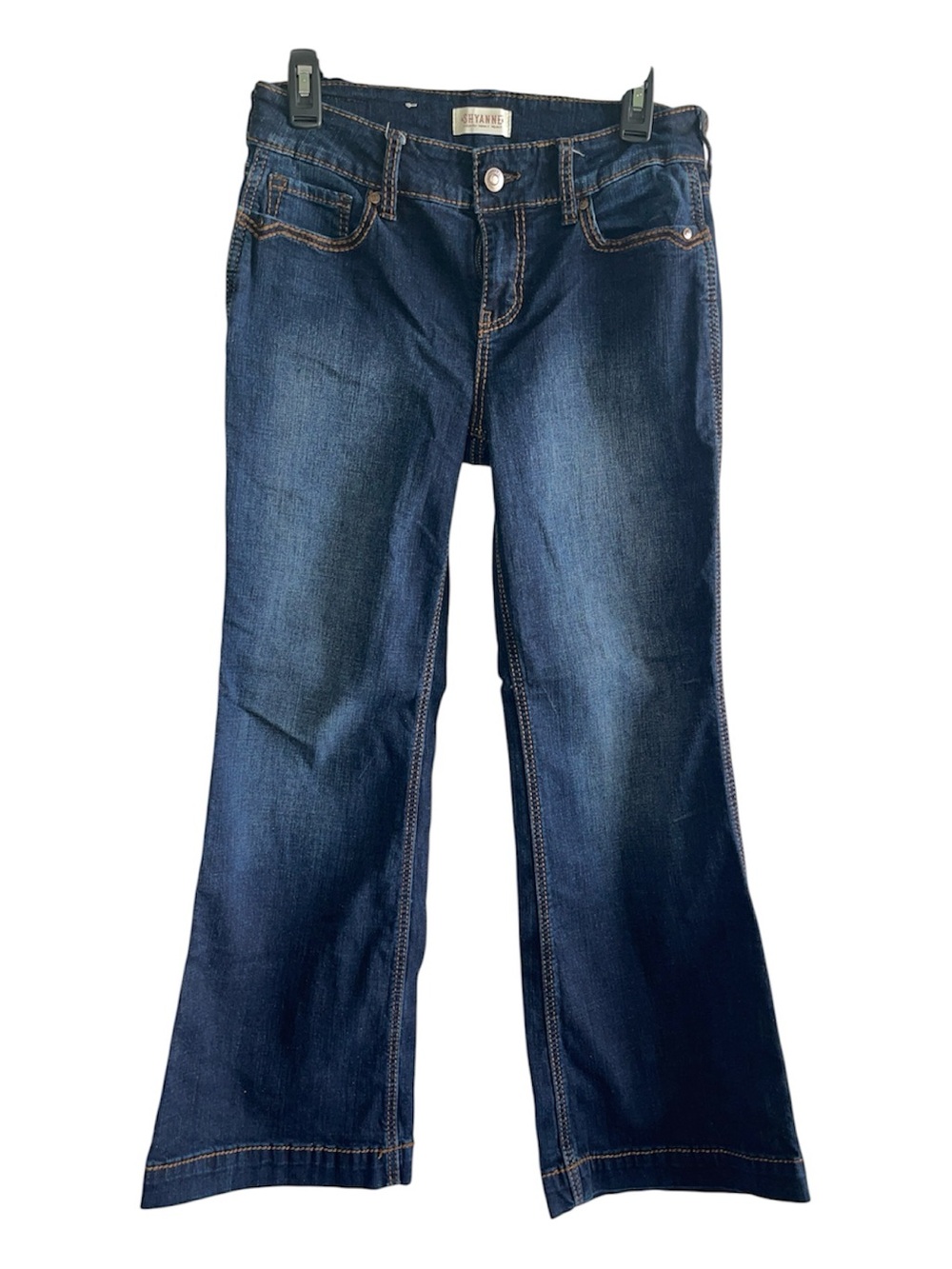 Shyanne Dark Blue Flare Western Jeans 28